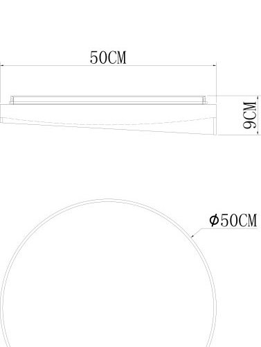 Потолочный светильник  A3089PL-120WH