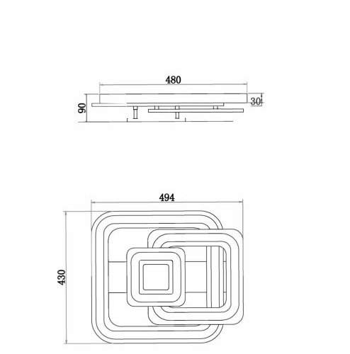 Потолочная люстра Sunny Market FR10022CL-L71W Потолочная люстра Sunny Market FR10022CL-L71W
