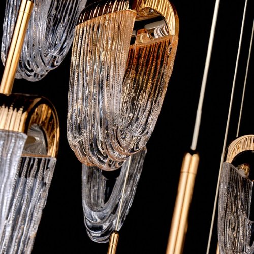 Подвесная люстра Cascade LE7717/10+5+1 Gold