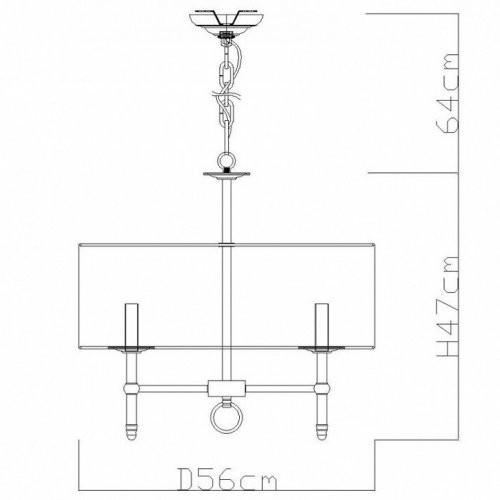 Подвесная люстра Divinare Candela 1162/01 LM-5