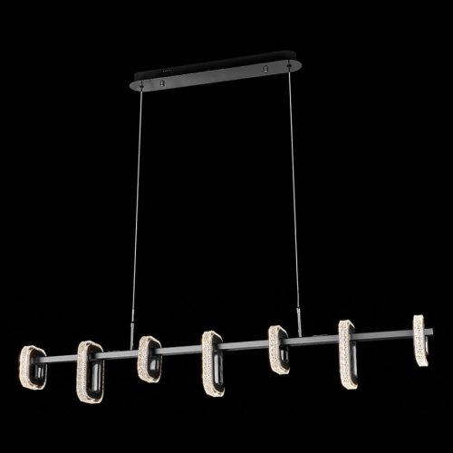 Подвесная люстра Theona LE7701/7L Grey/Black Chrome