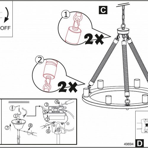 Подвесная люстра Eglo Findlay 49694 Подвесная люстра Eglo Findlay 49694