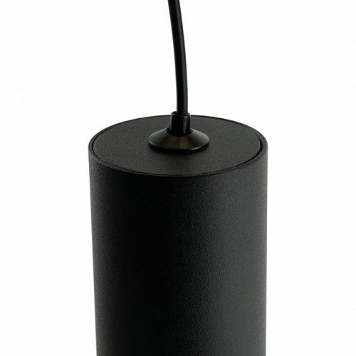 Светильник потолочный Feron ML1018 Barrel levitation на подвесе MR11 35W 230V, черный + золото 40*250 51387