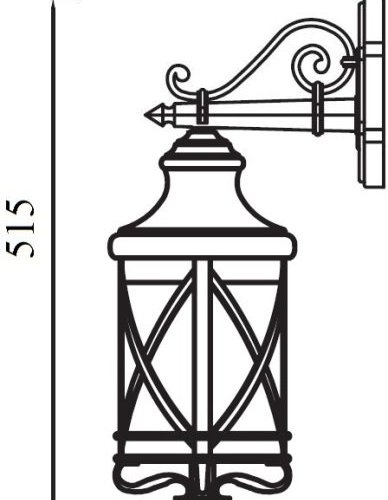 Настенный фонарь уличный Oasis Light LUCERNA 84802/02 Gb Настенный фонарь уличный Oasis Light LUCERNA 84802/02 Gb