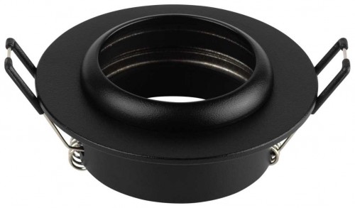 Светильник встраиваемый алюминиевый ЭРА KL109 BK под лампу MR16 GU5.3 черный матовый Б0061826