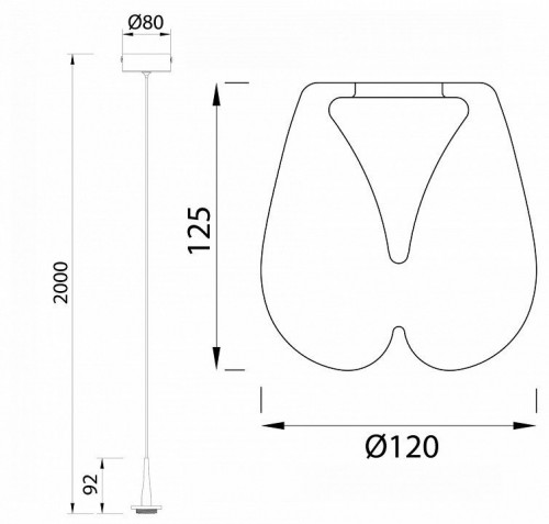 Подвесной светодиодный светильник Mantra Andromeda 8931+8944
