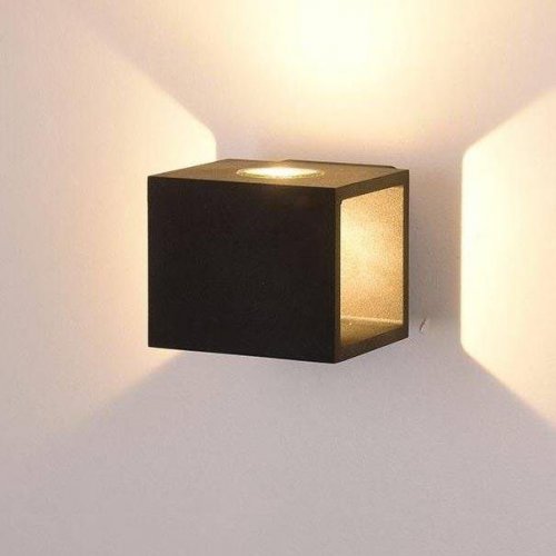 Уличный настенный светодиодный светильник DesignLed JY Kub LWA0100A-BL-WW 002795 Уличный настенный светодиодный светильник DesignLed JY Kub LWA0100A-BL-WW 002795