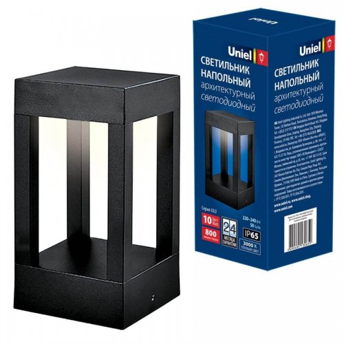 Уличный светодиодный светильник (UL-00006815) Uniel ULU-T03A-10W/3000K IP65 Black Уличный светодиодный светильник (UL-00006815) Uniel ULU-T03A-10W/3000K IP65 Black