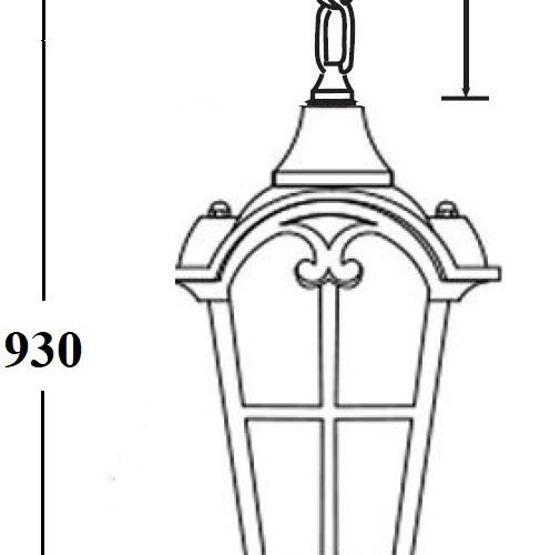 Уличный светильник подвесной Oasis Light PORTO 86105 Gb