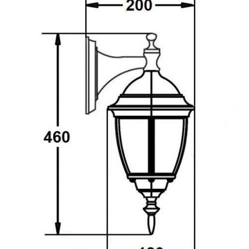 Настенный фонарь уличный ARSENAL S 91202S 04 Bl