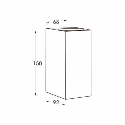 Уличный настенный светильник Uniel UUL-P42A 2х6W/GU10 IP65 PINE UL-00010558