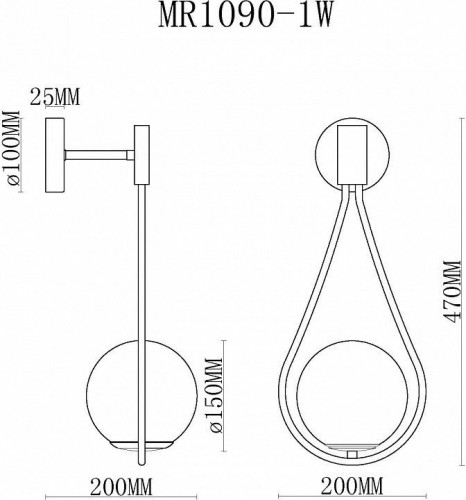 Бра MyFar Florenz MR1090-1W