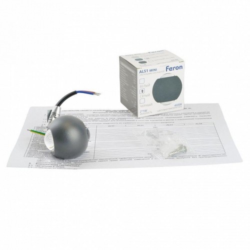 Светодиодный светильник стационарный Feron AL51 2*1W 4000K серый 51132