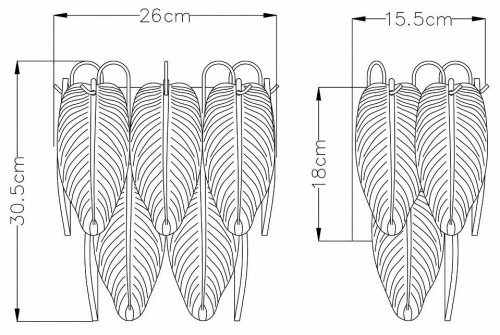 Настенный светильник Arte Lamp Evie A4052AP-2SG