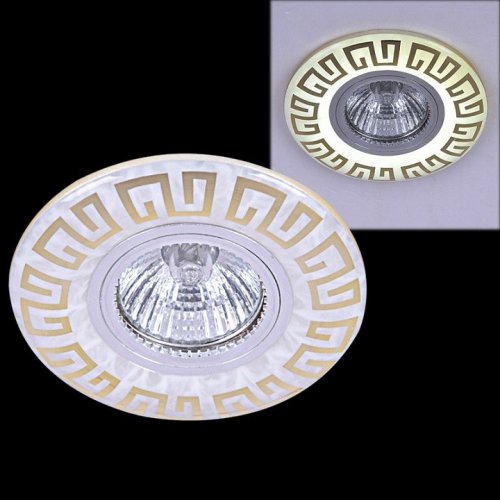 Точечный светильник Reluce 09504-9.0-001MN MR16+LED3W WH/GD Точечный светильник Reluce 09504-9.0-001MN MR16+LED3W WH/GD