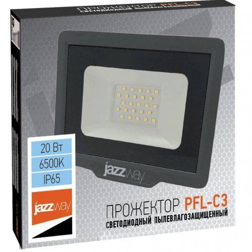 Прожектор светодиодный Jazzway PFL-C3 20W 6500K 5023543A Прожектор светодиодный Jazzway PFL-C3 20W 6500K 5023543A