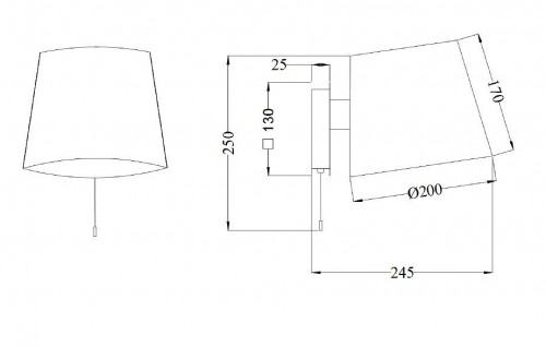 Бра Maytoni Bergamo MOD613WL-01B Бра Maytoni Bergamo MOD613WL-01B