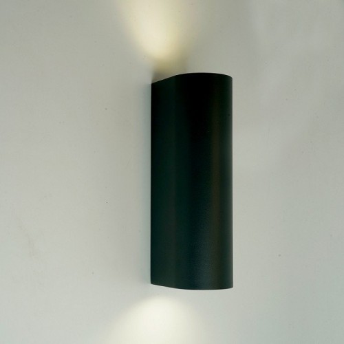 Светильник садово-парковый Feron DH024, на стену, 2*GU10 MR11 230V, черный