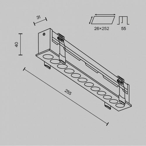 Точечный светильник Maytoni Points DL065-20W3-6K-W
