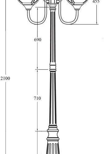 Наземный фонарь Oasis Light GENOVA 88109B/10 Bl