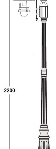 Наземный фонарь Oasis Light TOKIO 2 68909 10 down Bl Наземный фонарь Oasis Light TOKIO 2 68909 10 down Bl