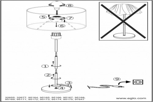 Торшер Eglo Viserbella 97647 Торшер Eglo Viserbella 97647