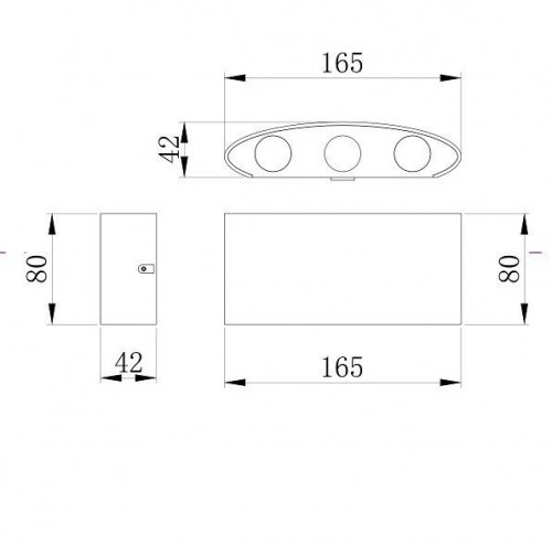 Настенный светильник Maytoni Outdoor O417WL-L6W3K