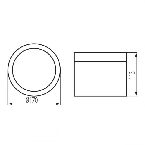 Накладной точечный светодиодный светильник Kanlux TIBERI PRO NT30W-940B 35679