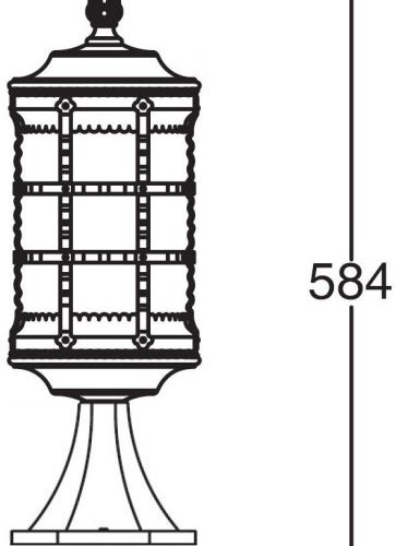 Наземный фонарь Oasis Light BARSELONA 81204 SB1 Bl