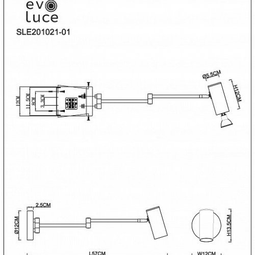 Бра EVOLUCE Zoom SLE201021-01