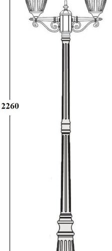 Наземный фонарь Oasis Light FES 86309A 02 Bl