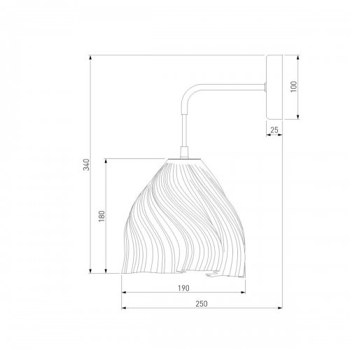 Бра Eurosvet Sinki 40075/1 белый Бра Eurosvet Sinki 40075/1 белый