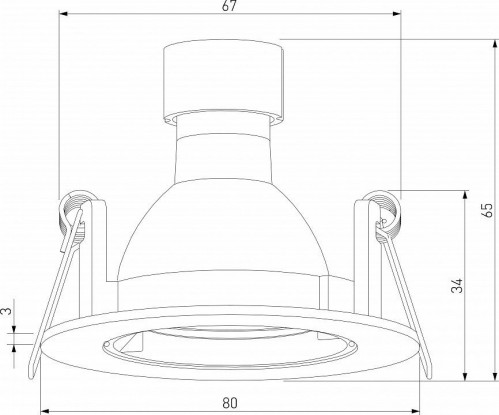 Встраиваемый светильник Elektrostandard 25056/01 a067708