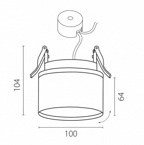 Точечный светильник Lightstar Acuto 215856