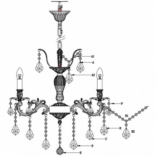 Подвесная люстра Lucia Tucci Barletta 122.6 Cream White Подвесная люстра Lucia Tucci Barletta 122.6 Cream White