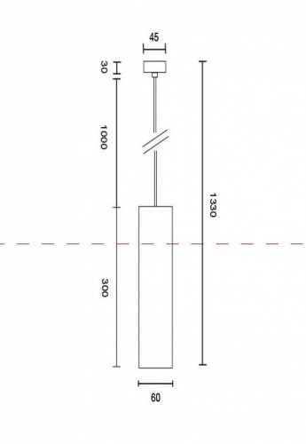 Подвесной светильник Maytoni Focus 3 P075PL-01B