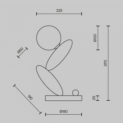 Интерьерная настольная лампа Maytoni Resonance MOD482TL-L6C3K