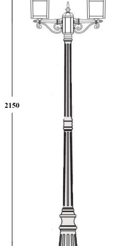 Наземный фонарь KRAKOV 2 87309A Gb
