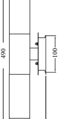 Настенный светильник уличный Oasis Light 75707 SS