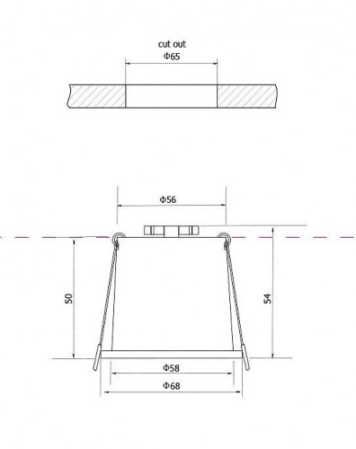 Встраиваемый светильник Maytoni Reif DL049-01W Встраиваемый светильник Maytoni Reif DL049-01W