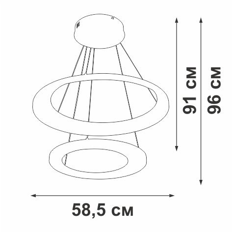 Люстра Vitaluce V2695-1/2S