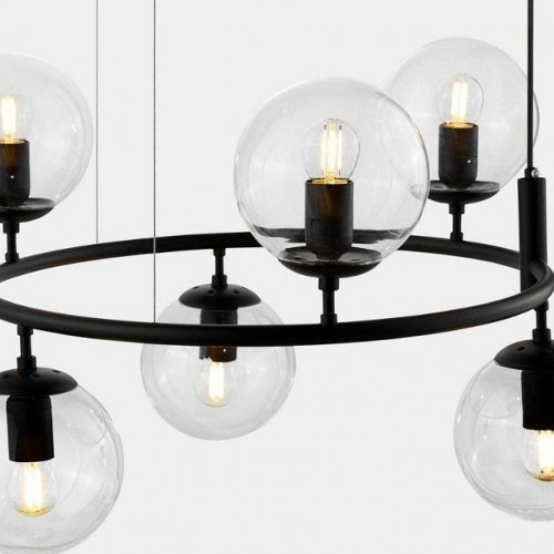 Подвесная люстра Lumina Deco LDP 6034-6 RND BK Подвесная люстра Lumina Deco LDP 6034-6 RND BK
