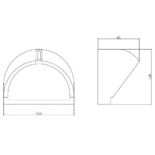 Уличный настенный светильник Arte Lamp Urban A2801AL-1GY