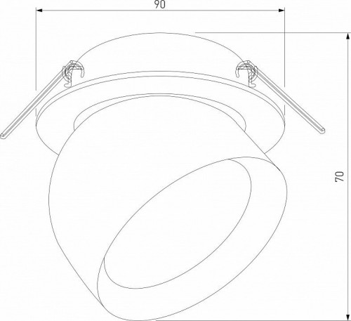 Встраиваемый светодиодный спот Elektrostandard Uno 25092/LED a065453