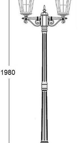 Наземный фонарь Oasis Light ALBORG 79708A/02 Bl