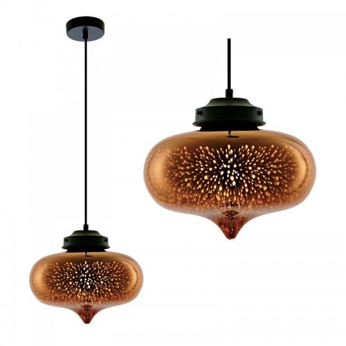 Подвесной светильник Fametto Galassie DLC-G444 E27 COPPER Подвесной светильник Fametto Galassie DLC-G444 E27 COPPER