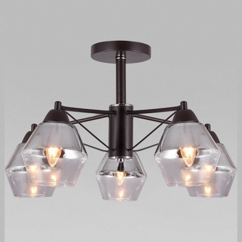 Люстра на штанге Eurosvet Takara 70135/5 кофе Люстра на штанге Eurosvet Takara 70135/5 кофе