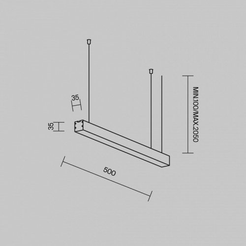Подвесной светильник Maytoni Technical LL312010 Подвесной светильник Maytoni Technical LL312010