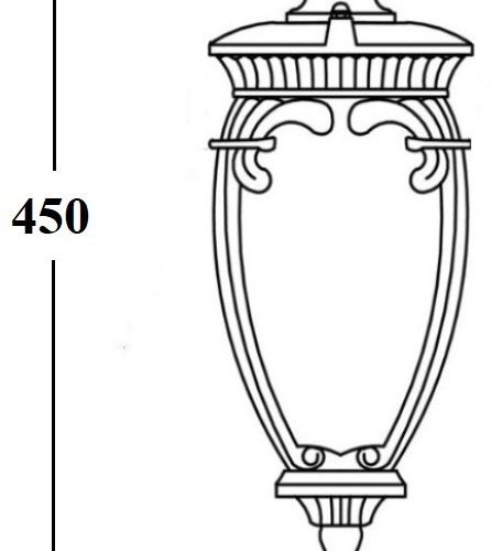 Потолочный светильник уличный Oasis Light VERONA 86205A Gb