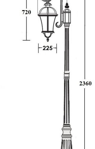 Наземный фонарь ROMA L 95209L/18 Bl